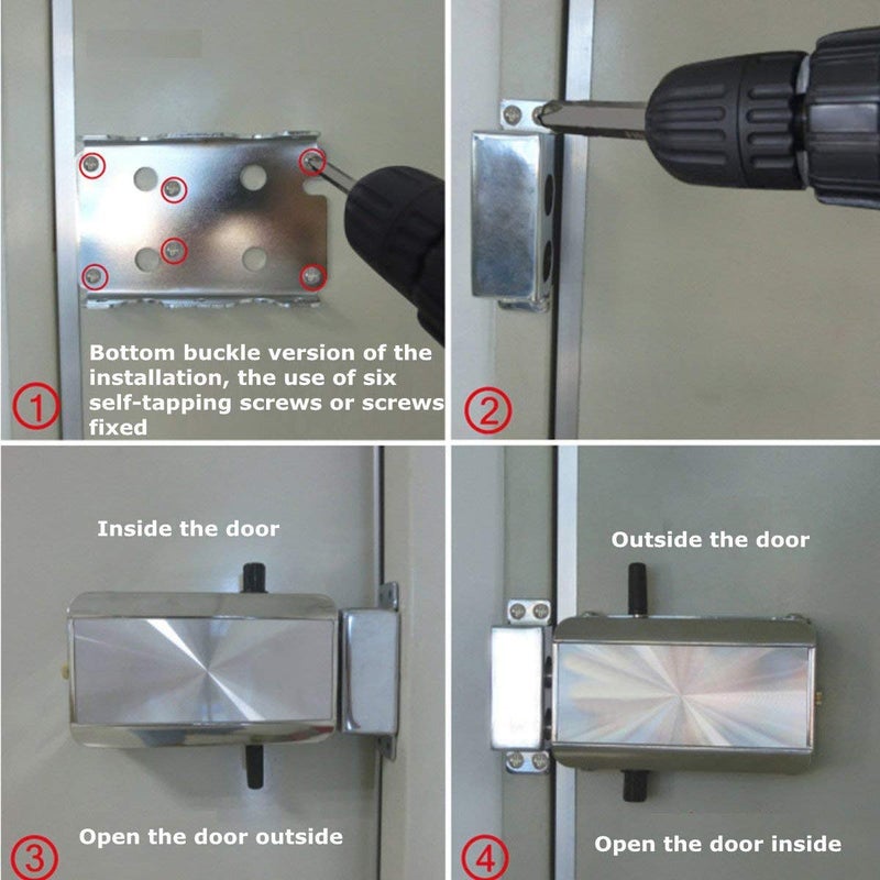 HONUTIGE Electronic Deadbolt Door Lock, Smart Wireless Anti-Theft Home Security Keyless Deadbolt Access Control System with 4 Remote Control - Image 5